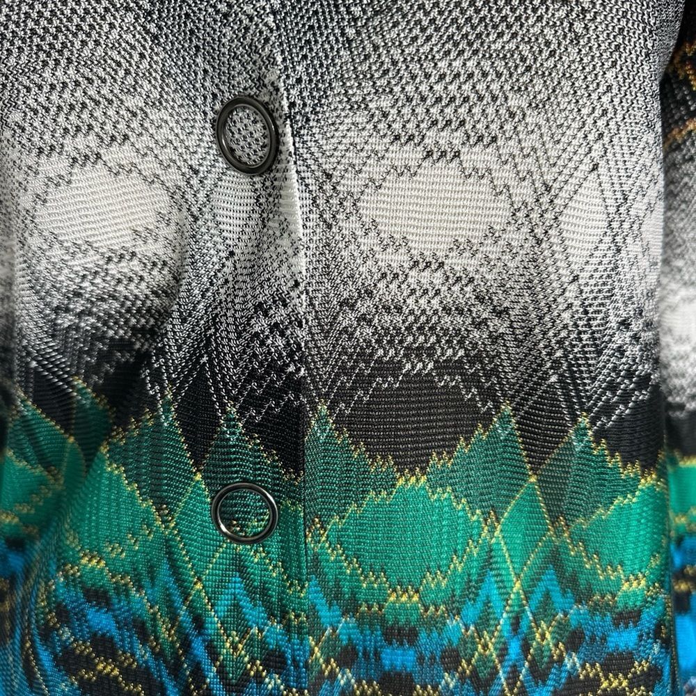 MISSONI Womens Size 38 / 2 Delgrade Knit Long Cardigan Sweater Multi Color - Picture 5 of 10